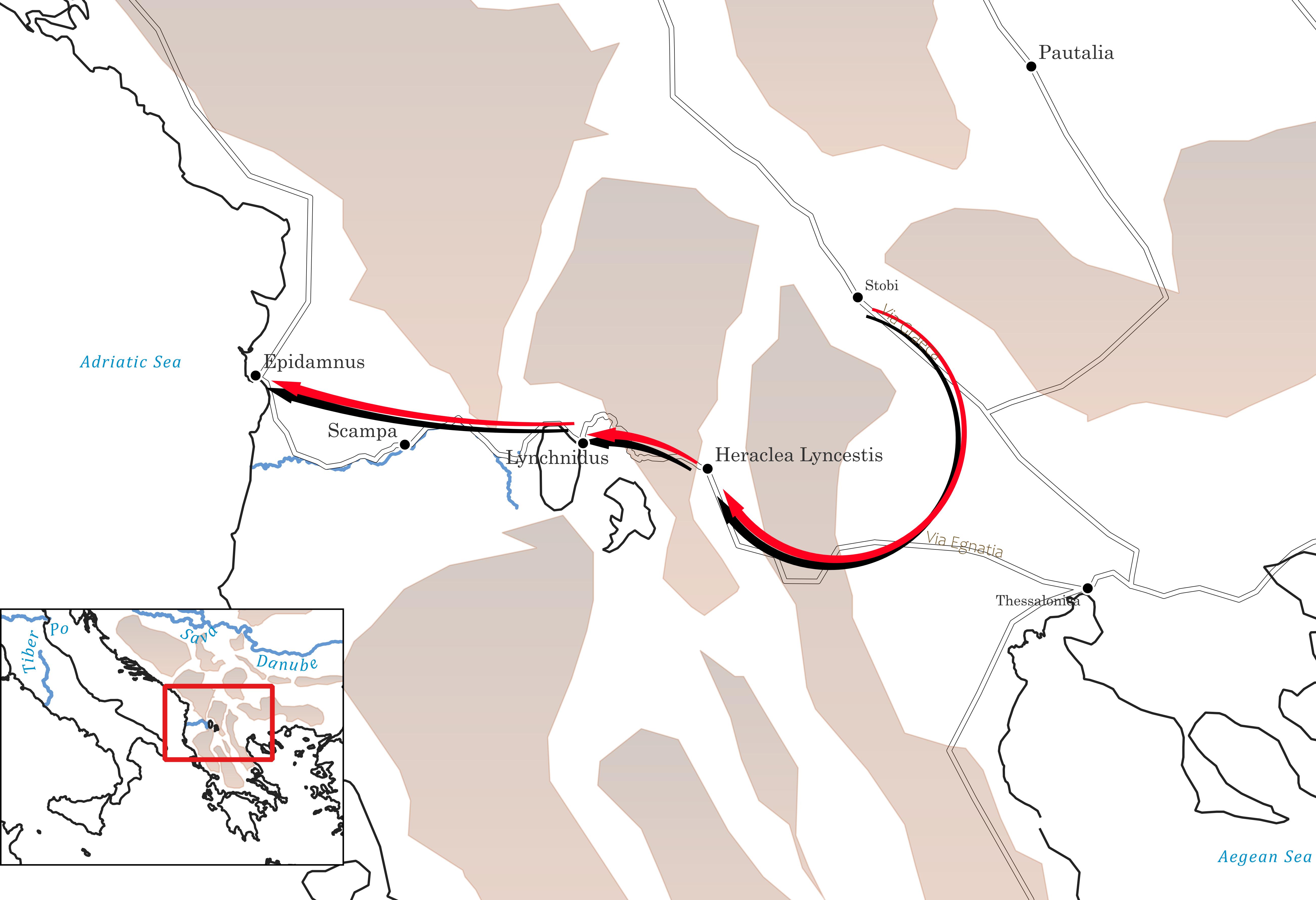 Epidamnus Map Maps for Episode 26. Boldness Be My Friend – The Dark Ages Podcast